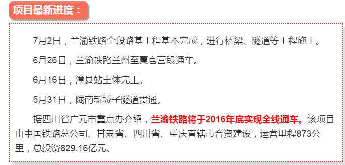 最新！蘭渝鐵路路基工程完成，廣元至重慶北段項目招標(biāo)