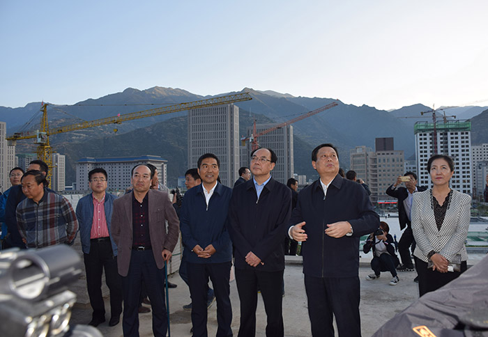 全國(guó)、省市政協(xié)委員體驗(yàn)蘭渝鐵路、視察階州廣場(chǎng)