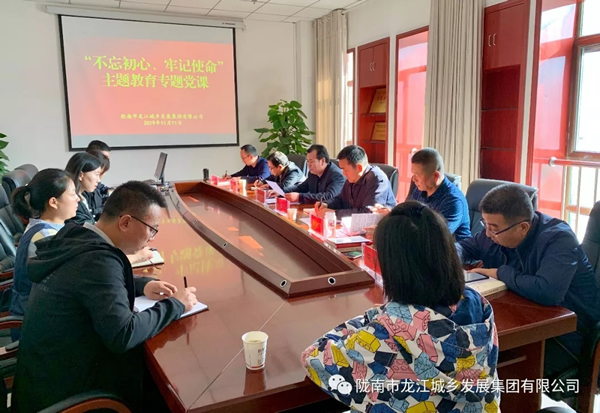 市龍江集團(tuán)開展“不忘初心、牢記使命”主題教育專題黨課